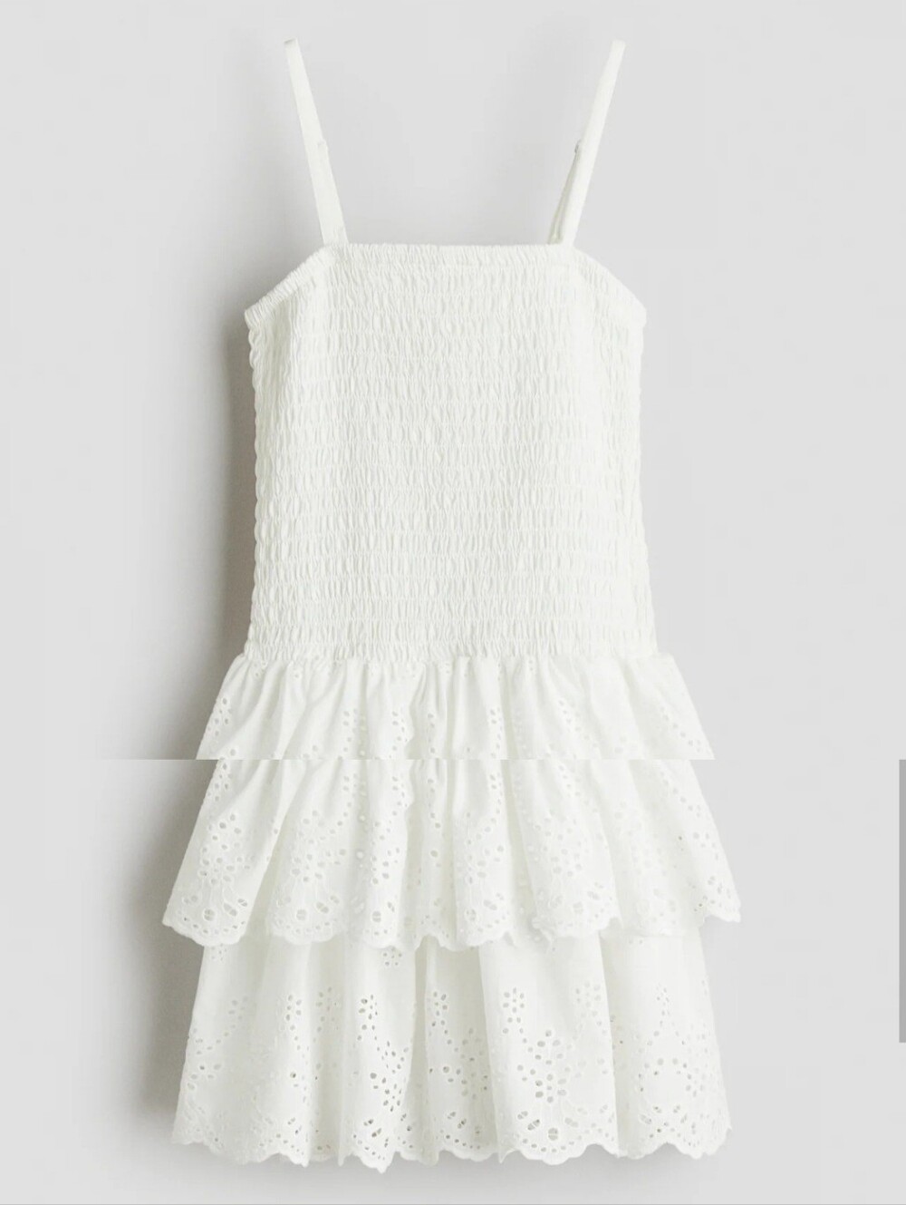 Smocked Strapless Dress